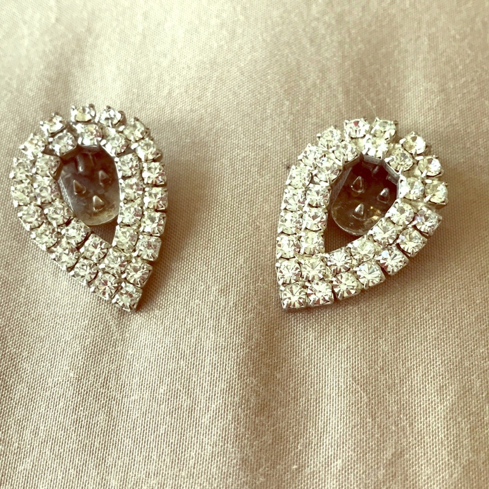 Vintage Rhinestone shoe Buckles